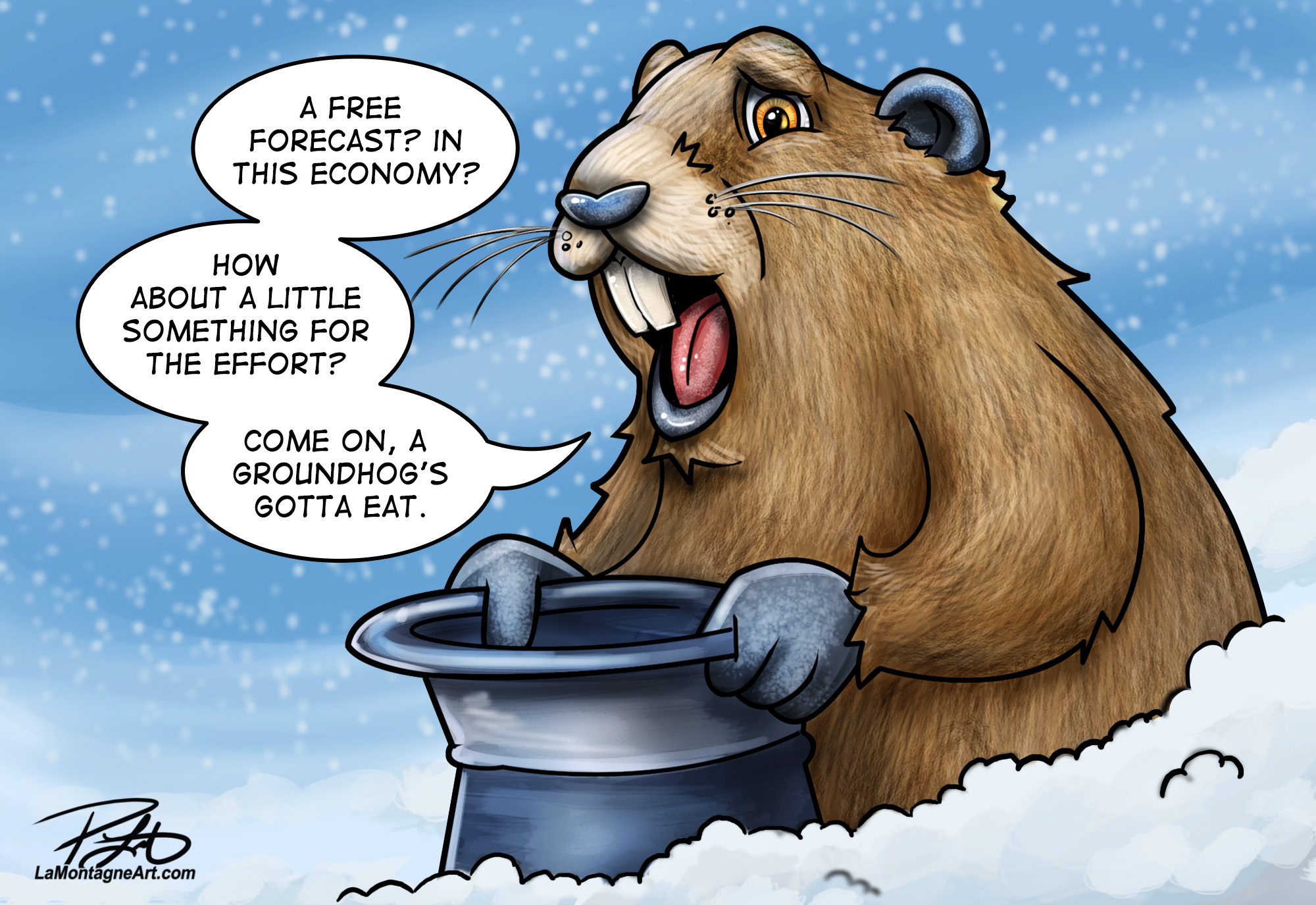 Groundhog Day humor | Groundhog day, Cartoon jokes, Groundhog